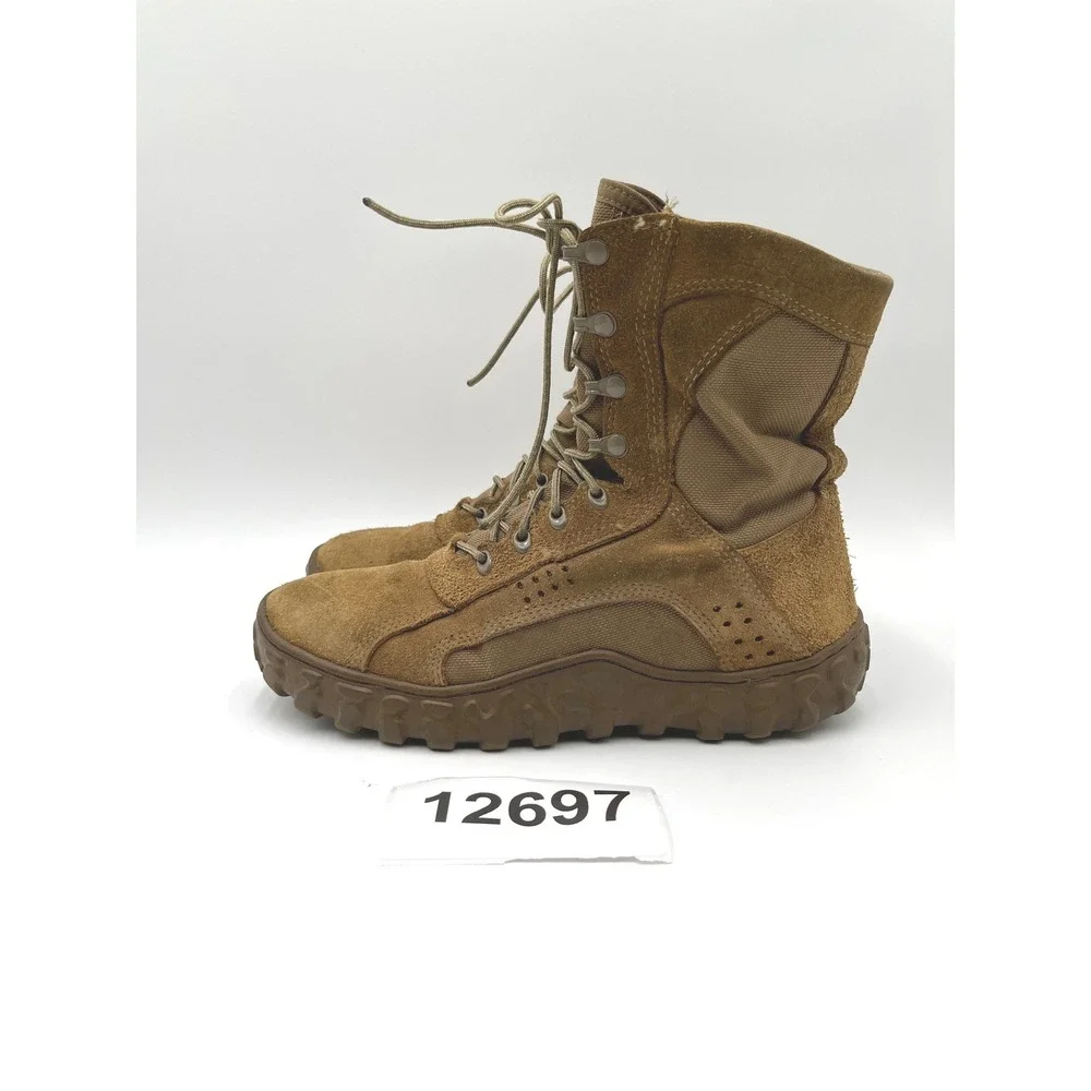 Rocky S2V Flight Combat Boots Mens 10 Coyote Brown Good Tactical Suede